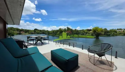 Mansão Exclusiva à venda no Encontro das Águas, 500m², 4 suítes, Piscina de Água Salgada, Vista para a Lagoa. Terreno 4.000m². R$ 12.000.000,00