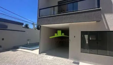 Casa Alto Padrão à Venda, Condomínio Fechado. Pitangueiras, 165m², 4 Suítes, Lavabo, Varanda, Porcelanato, Piscina. Área Gourmet. Oportunidade!