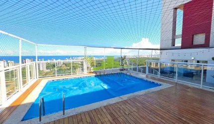 Cobertura de Luxo à Venda no Greenville, Ludco,  377m², 4 Suítes. Piscina Privativa, Vista Mar ,4 Vagas. Alto Padrão. Exclusivo! Patamares. Salvador