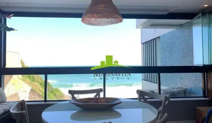 TERRAZZO RIO VERMELHO, apartamento à Venda, Frente Mar, 60m², 1 Quarto, Sala, Varanda, Lavabo, Semi-Mobiliado, 2 Vagas, Pé na Areia – Salvador, Bahia