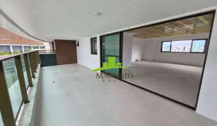MANSÃO PALAZZO UNIQUE, Apartamento à Venda 4 Suítes, 250m², Varanda Gourmet, Nascente, Gabinete, 4 Vagas e Depósito. Caminho das Árvores/Salvador