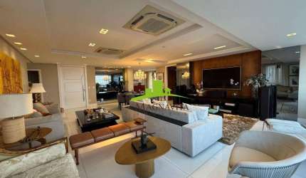 Loteamento Aquarius. Cobertura Linear Exclusiva à Venda no Aquarius, 328m², 3 Suítes com Closet, Piscina Privativa com Vista Mar, 6 Vagas. Alto Padrão