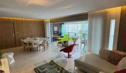Le Parc Residential Resort. Apartamento Alto Padrão à venda 166m², 3 suítes, Varanda Gourmet, Vista Clube, Reformado, Dependência completa, 3 vagas