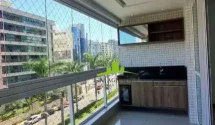 Alphaville Salvador. Apartamento à venda 84m², 2 quartos + Home Office reversível para 3/4, suíte, Varanda Gourmet, Nascente, 2 vagas, Alto Padrão.