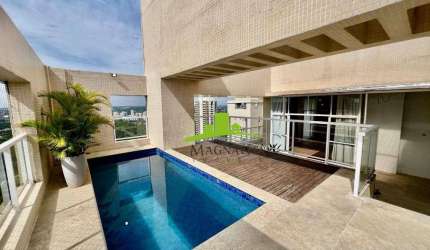 Greenville Platno. Cobertura Alto Padrão à venda com 221m², 3/4, 2 suítes, Vista Mar e Bosque, Piscina Privativa e 4 vagas de garagem. Lazer completo!