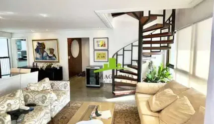 Mansão Barão de Loreto. Cobertura Duplex à Venda na Graça, 315m². Piscina Privativa, Vista Mar, Mobiliada, Alto Padrão. 4 Vagas. Única e Exclusiva!