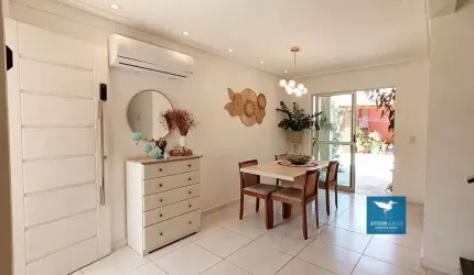 Casa Duplex no Centro de Eusébio em Condomínio Fechado com Lazer Completo, 03 Quartos, 111m2, Suíte Master Com Closet, Deck Privativo, Amplo Quintal, 02 Vagas
