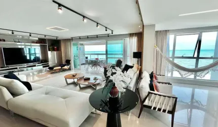Apartamento com 220 metros pé na areia na paradisíaca praia de guaxuma