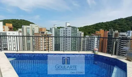 Cobertura com 3 suítes na praia da Pitangueiras-Guarujá/SP