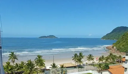 Cobertura DUPLEX, com 3 suítes, frente mar na praia do TOMBO - Guarujá/SP.
