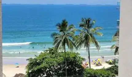 Apartamento alto padrão com  2 dormitórios com vista mar, á 100 metros do mar - PITANGUEIRAS-Guarujá/SP.