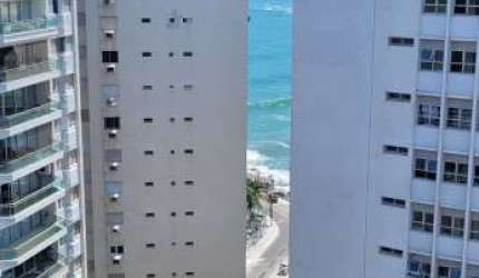 Apartamento Flat com 1 dormitório amplo climatizado, lazer completo no condomínio - Pitangueiras/Guarujá- SP.