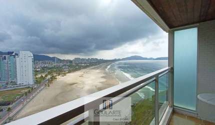 Apartamento alto padrão com vista mar, 3 dormitórios sendo 1 suíte, PITANGUEIRAS-Guarujá/SP.