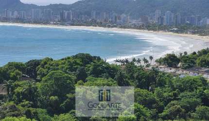 Apartamento alto padrão com sacada gourmet e vista parcial do mar, lazer completo em lado praia do Enseada - Guarujá/SP.