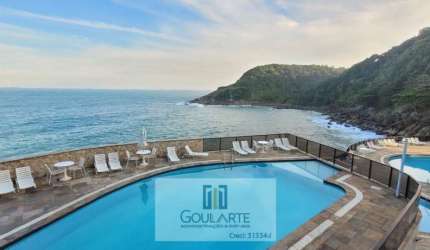 Apartamento alto padrão com sacada envidraçada frente mar, 3 dormitórios sendo 2 suítes, lazer completo no condomínio, *vista total mar*, lado praia - ENSEADA - Guarujá/SP
