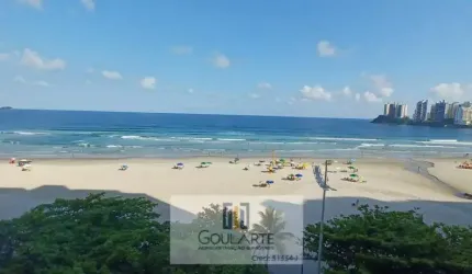 Apartamento alto padrão com vista total do mar, 3 dormitórios amplos sendo 1 suíte com banheira de hidromassagem na praia da Pitangueiras-Guarujá/SP.