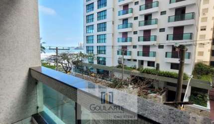 Apartamento com vista lateral do mar, 1 suíte, á menos de 50 metros do mar  na praia de PITANGUEIRAS-Guarujá/SP.