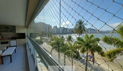 Apartamento Alto Padrão frente mar, 3 dormitórios sendo 1 suíte, lazer completo no condomínio, ASTÚRIAS-Guarujá/SP