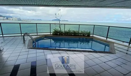 Apartamento alto padrão com área gourmet privativa (piscina/churrasqueira) , 4 suítes com acesso para a sacada e vista panorâmica do mar de todos os ambientes, na praia da Astúrias/GUARUJÁ-SP.