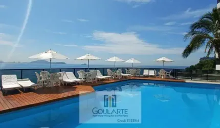 Apartamento alto padrão frente mar, 3 suítes com vista total do mar, lazer completo no condomínio - ASTÚRIAS-Guarujá/SP.