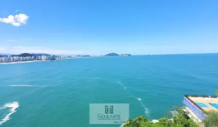 Apartamento alto padrão com vista total do mar, 4 suítes, lazer completo no condomínio - ASTÚRIAS-Guarujá/SP.