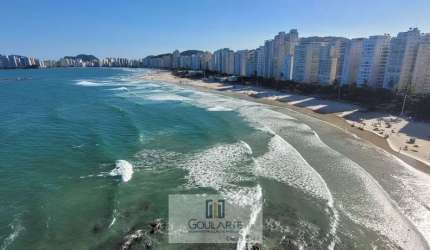 Apartamento alto padrão frente mar, 4 dormitórios sendo 3 suítes, vista total mar, na praia da PITANGUEIRAS-Guarujá/SP.