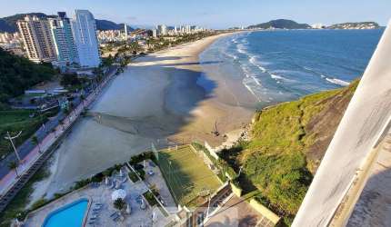 Apartamento alto padrão com vista mar, 3 dormitórios sendo 1 suíte, PITANGUEIRAS-Guarujá/SP.