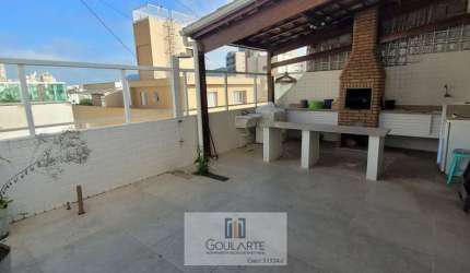 COBERTURA DUPLEX , 2 dormitórios, área gourmet com churrasqueira, na praia das Astúrias - Guarujá/SP.