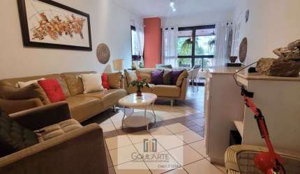 Apartamento alto padrão com sacada, 3 dormitórios sendo 1 suíte, na praia da PITANGUEIRAS-Guarujá/SP.