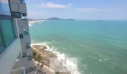 Apartamento alto padrão com sacada gourmet e vista total para o mar, 3 suítes, lazer completo no condomínio, PITANGUEIRAS - Guarujá/SP.  ﻿