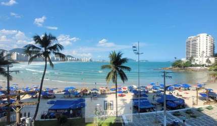 Apartamento alto padrão frente mar,3 suítes climatizadas vista mar, lazer no condomínio - ASTÚRIAS - Guarujá/SP.