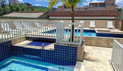 Apartamento com 1 suíte, lazer no condomínio, lado bairro na praia da ENSEADA-GUARUJÁ/SP.