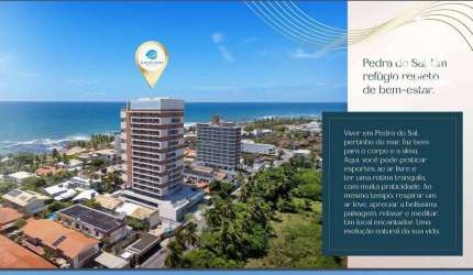 Lanai Pedra do Sal - Apartamento com 1 dormitório à venda, 40 m² por R$ 412.571 - Itapuã - Salvador/BA