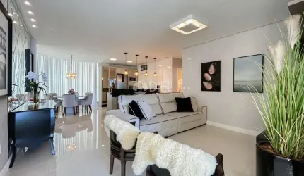 Ótimo apto mobiliado com 3 suÍtes e 3 vagas!, Meia Praia, Itapema - SC