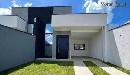 Casa para Venda em São José dos Pinhais, Cruzeiro, 3 dormitórios, 1 suíte, 2 banheiros, 2 vagas