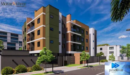 Apartamento para Venda em São José dos Pinhais, Parque da Fonte, 3 dormitórios, 1 suíte, 2 banheiros, 1 vaga