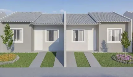 Casa para Venda em São José dos Pinhais, Campo Largo da Roseira, 2 dormitórios, 1 banheiro, 1 vaga