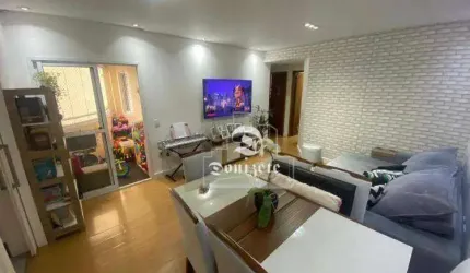 Apartamento com 3 dormitórios à venda, 88 m² por R$ 660.000,00 - Vila Valparaíso - Santo André/SP