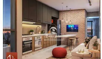 Apartamento com 1 dormitório à venda, 41 m² por R$ 325.900,00 - Vila Valparaíso - Santo André/SP