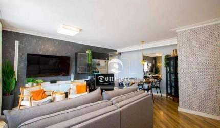 Apartamento com 3 dormitórios à venda, 91 m² por R$ 850.000,00 - Vila Valparaíso - Santo André/SP