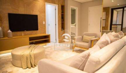 Apartamento 117 M²  com 3 suítes, varanda gourmet, lazer completo - Vila Assunção - Santo André/SP
