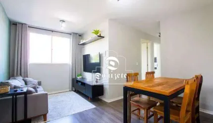 Apartamento com 2 dormitórios à venda, 49 m² por R$ 320.000,00 - Vila Homero Thon - Santo André/SP