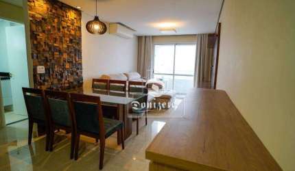 Apartamento com 1 dormitório, 56 m² - venda por R$ 530.000,00 ou aluguel por R$ 3.558,34/mês - Jardim - Santo André/SP