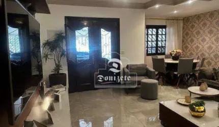 Sobrado a venda  com 4 dormitórios/3 vagas - Espaço gourmet -  Santa Maria - Santo André/SP