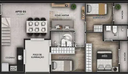 Cobertura com 3 dormitórios à venda, 121 m² por R$ 849.999,99 - Jardim Bela Vista - Santo André/SP
