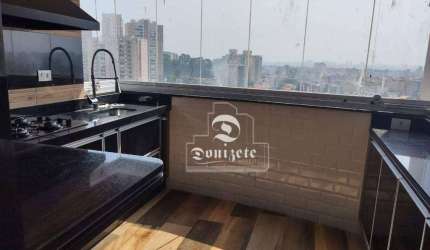 Cobertura com 3 dormitórios, 190 m² - venda por R$ 1.900.000,00 ou aluguel por R$ 8.670,00/mês - Campestre - Santo André/SP