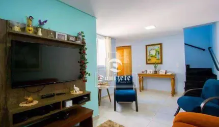 Cobertura com 3 dormitórios à venda, 88 m² por R$ 580.000,00 - Vila Scarpelli - Santo André/SP