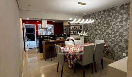 Sobrado com 3 dormitórios à venda, 220 m² por R$ 950.000,01 - Vila Valparaíso - Santo André/SP