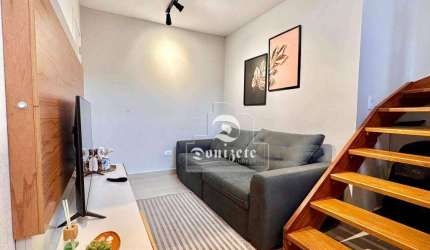 Apartamento Duplex com 1 dormitório à venda, 55 m² por R$ 370.000,00 - Parque das Nações - Santo André/SP