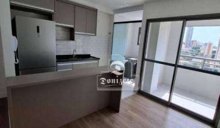 Apartamento com 2 dormitórios para alugar, 59 m² por R$ 3.190,00/mês - Bangu - Santo André/SP